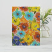 Meng bloemen feestdagenkaart (Staand voorkant)