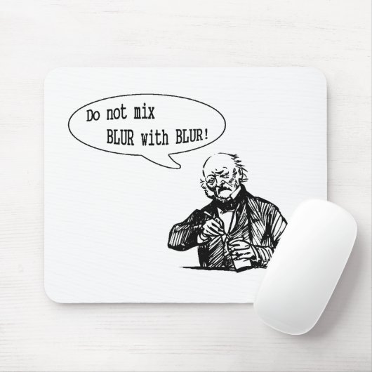 Meng BLUR niet met BLUR Muismat (Met muis)