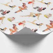 Meng die Pin Up Girls 2 Cadeaupapier (Hoek)