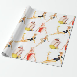 Meng die Pin Up Girls Cadeaupapier