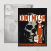 Meng 'Em' niet - Drink en stuur niet. Briefkaart (Voorkant / Achterkant)