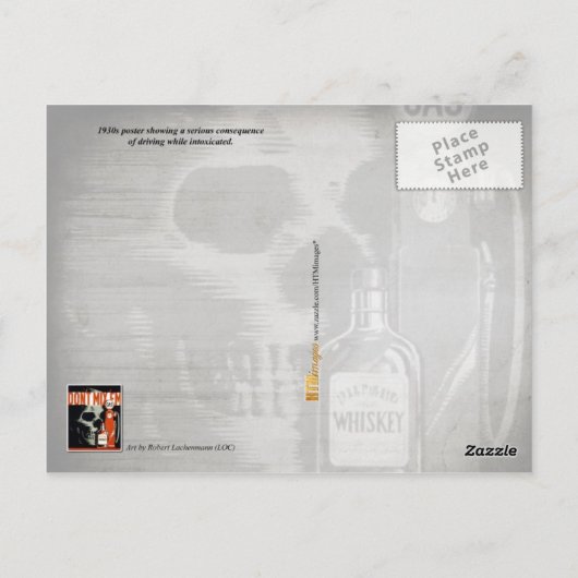 Meng 'Em' niet - Drink en stuur niet. Briefkaart (Achterkant)