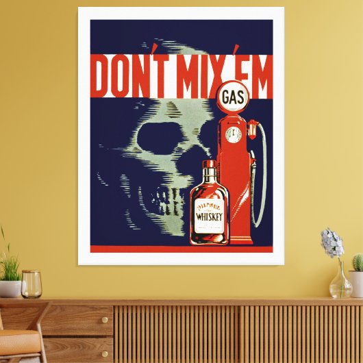 Meng 'Em - XL' niet Canvas Afdruk (Insitu (Woonkamer))