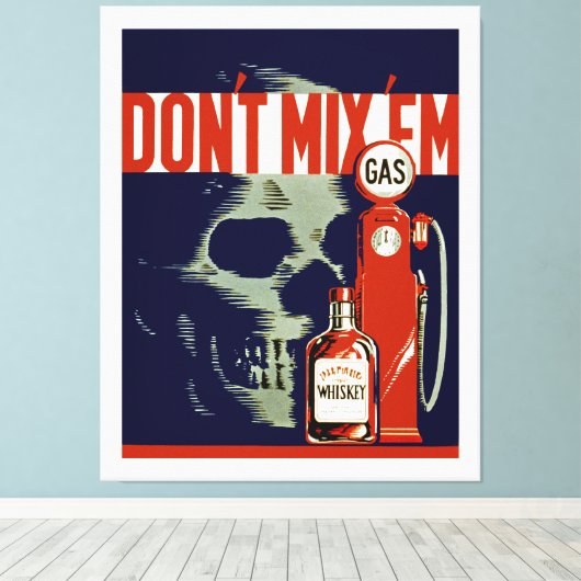 Meng 'Em - XL' niet Canvas Afdruk (Insitu (Houten vloer))