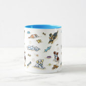 Meng het mengsel omhoog mok (Midden)