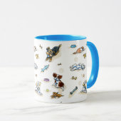 Meng het mengsel omhoog mok (Voorkant rechts)