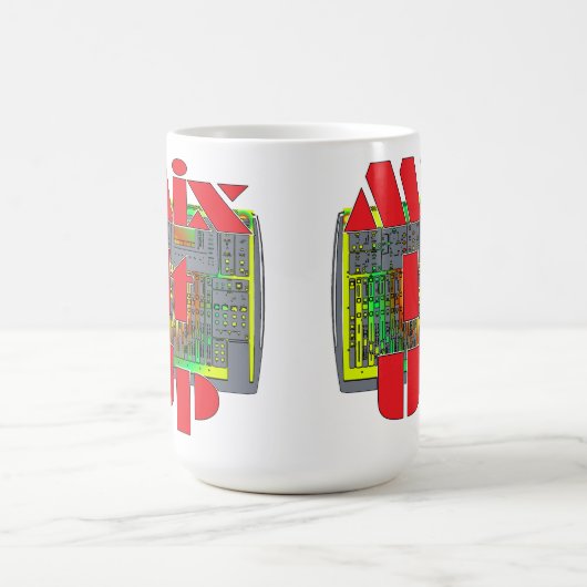 Meng het omhoog koffiemok (Center)