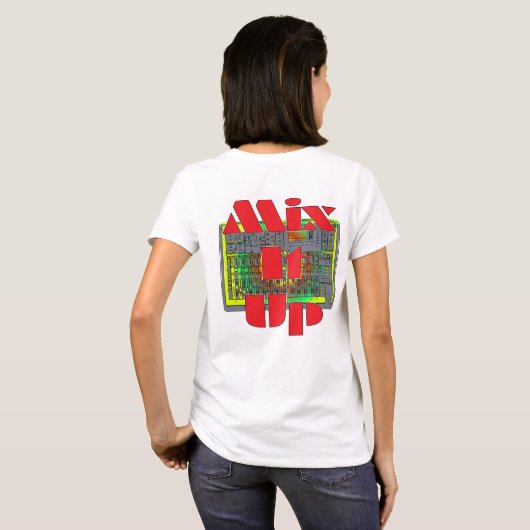 Meng het omhoog t-shirt (Achterkant volledig)