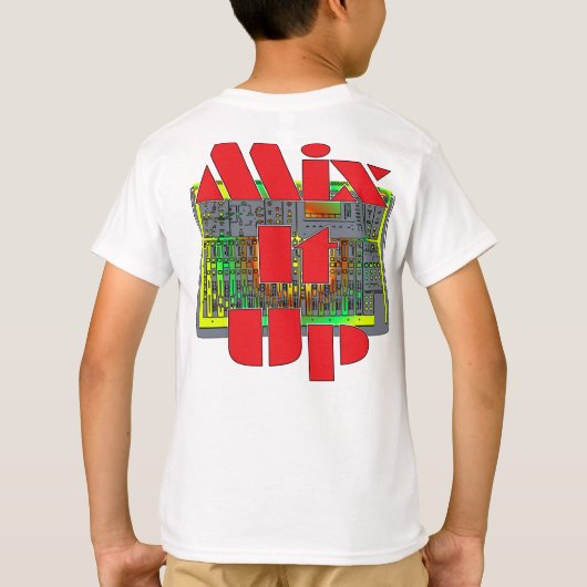 Meng het omhoog t-shirt (Achterkant)