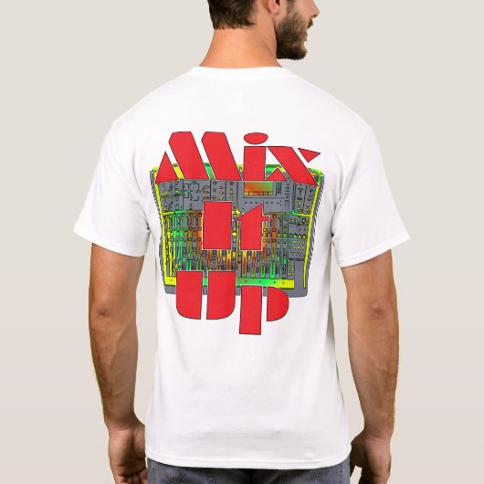 Meng het omhoog t-shirt (Achterkant)