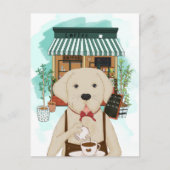 Meng Labrador Coffee Briefkaart (Voorkant)