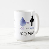 Meng olie en water koffiemok (Voorkant rechts)