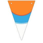 Meng Oranje in blauwe Stippen Vlaggetjes (Tweede vlag)