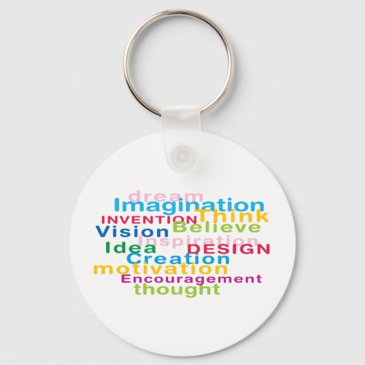 Meng woorden sleutelhanger (Voorkant)