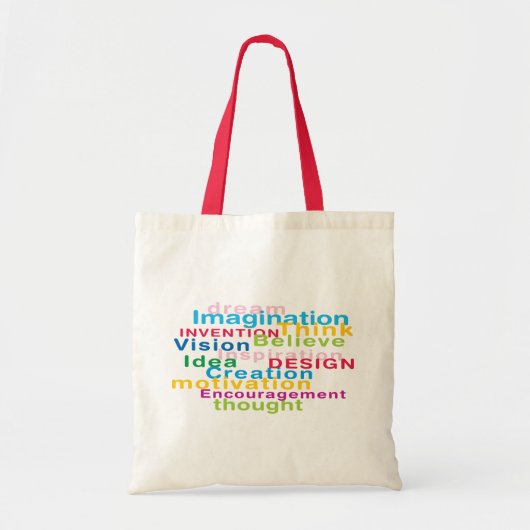 Meng woorden tote bag (Voorkant)