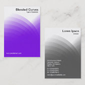 Mengcurven - Paars Visitekaartje (Voorkant / Achterkant)