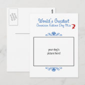 Mengeling van de Hond van de Werelden van de Briefkaart (Voorkant / Achterkant)
