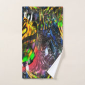 Mengeling van kleurrijke virtuele kunst geïnspiree bad handdoek (Handdoek)
