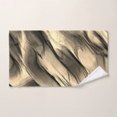 Mengeling van ondoorzichtig en chroombeige golvend bad handdoek (Handdoek)