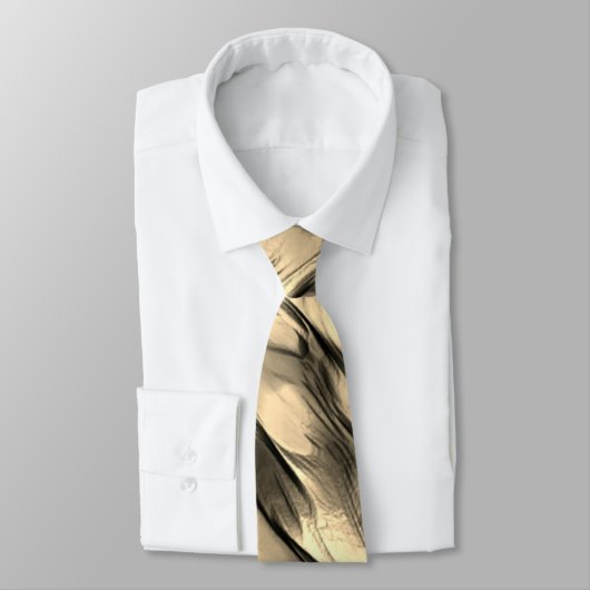 Mengeling van ondoorzichtig en chroombeige golvend stropdas (Gebonden)