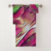 Mengeling van ondoorzichtige en chroomgroene en on bad handdoek (Insitu)