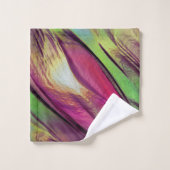 Mengeling van ondoorzichtige en chroomgroene en on bad handdoek (Wasdoekje)