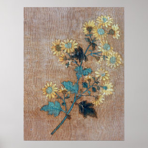 Mengfu - Ten Chrysanthemums Poster