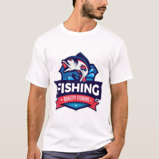 Menggambarkan desain ikan yang dinamis dan T-Shirt