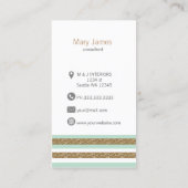 Menggoud florale visitekaartjes (Achterkant)