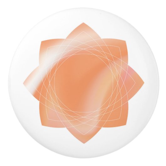 Mengkleurige keramische knop (Voorkant)