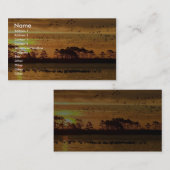 Mengkoppel van watervogels bij Chinocoteague Visitekaartje (Voorkant / Achterkant)