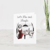 Mengle Cocktail Party Invitation Kaart (Voorkant)