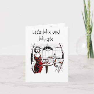 Mengle Cocktail Party Invitation Kaart