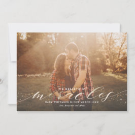 Mengles Faux Gold Foil Zwangerschap Aankondiging