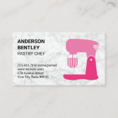 Mengmachine | Achtergrond witte marmer Visitekaartje (Voorkant)