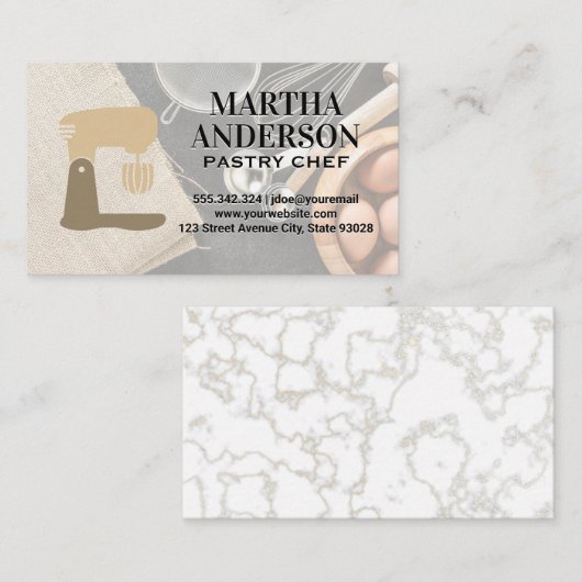 mengmachine | Bakken Ingrediënten en Hulpmiddelen Visitekaartje (Voorkant / Achterkant)