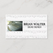 Mengplank | Muzieknoten Visitekaartje (Voorkant)