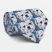 mengsel Shih Tzu Stropdas (Opgerold)