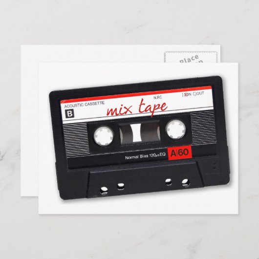 Mengsel tape briefkaart (Voorkant / Achterkant)