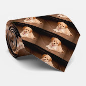 Mengsel van baby Maltese poedel of maltipoophondsh Stropdas (Opgerold)