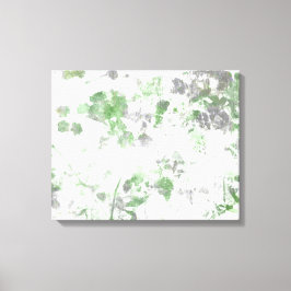 Mengsel van bloempatroon en wandtextuur canvas afdruk
