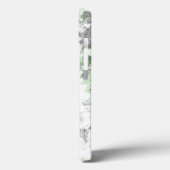 Mengsel van bloempatroon en wandtextuur Case-Mate iPhone case (Achterkant / Links)