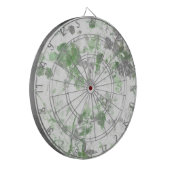Mengsel van bloempatroon en wandtextuur dartbord (Voorkant Links)