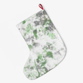 Mengsel van bloempatroon en wandtextuur grote kerstsok (Achterkant (Hangend))