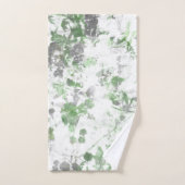 Mengsel van bloempatroon en wandtextuur handdoek (Handdoek)