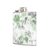 Mengsel van bloempatroon en wandtextuur heupfles (Links)