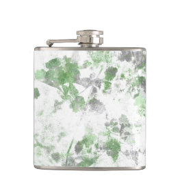 Mengsel van bloempatroon en wandtextuur heupfles