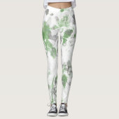 Mengsel van bloempatroon en wandtextuur leggings (Voorkant)