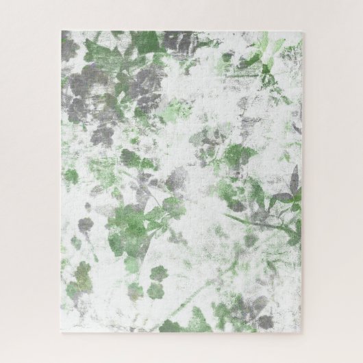Mengsel van bloempatroon en wandtextuur legpuzzel (Verticaal)