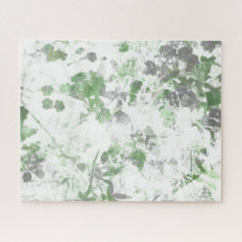 Mengsel van bloempatroon en wandtextuur legpuzzel